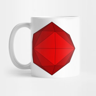 gmtrx red solid lawal disdyakis dodecahedron Mug